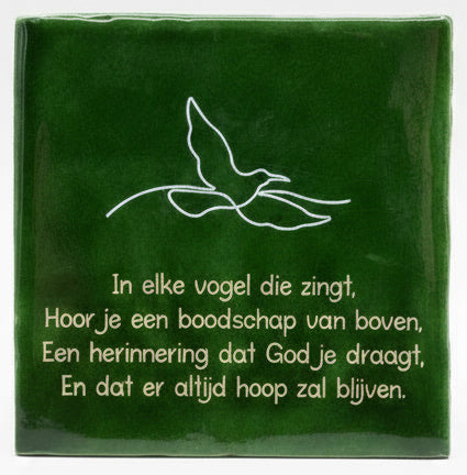 Tegeltje - In elke vogel die zingt
