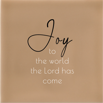 Joy to the world - Beige