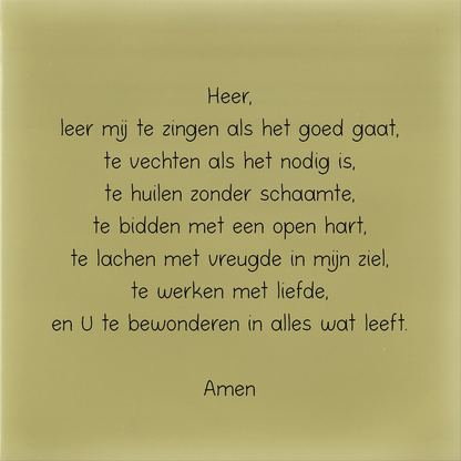 Tegeltje * Heer leer mij zingen....