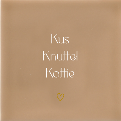 Kus Knuffel Koffie - Beige