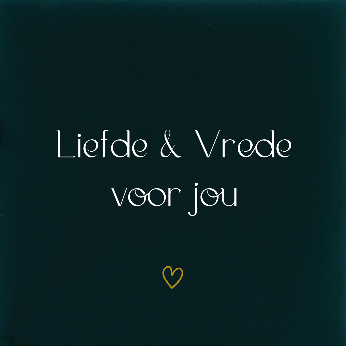 Tegeltje * Liefde & Vrede