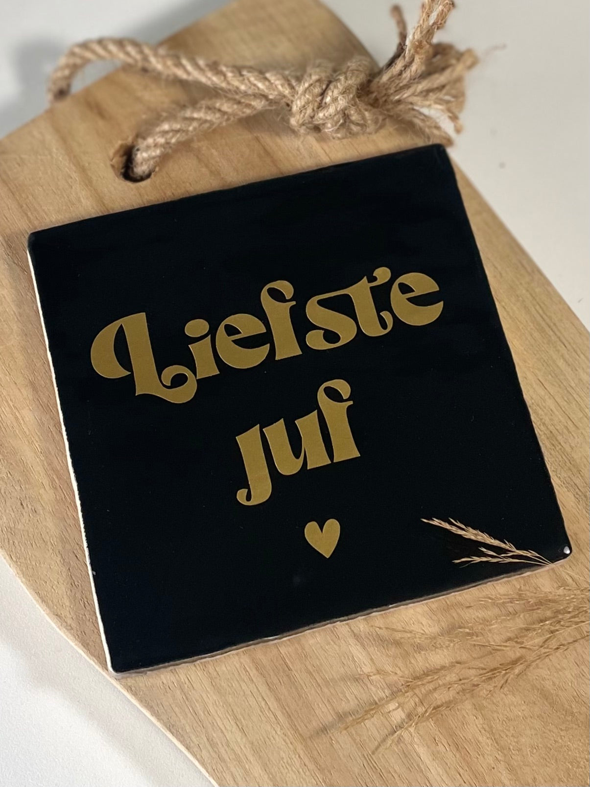 Tegeltje Liefste juf