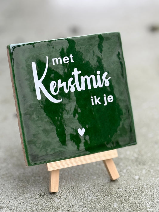 Tegeltje met Kerstmis ik je