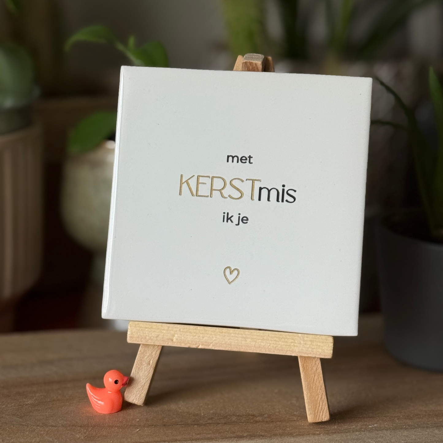 Tegeltje * met KERSTmis ik je - hartje