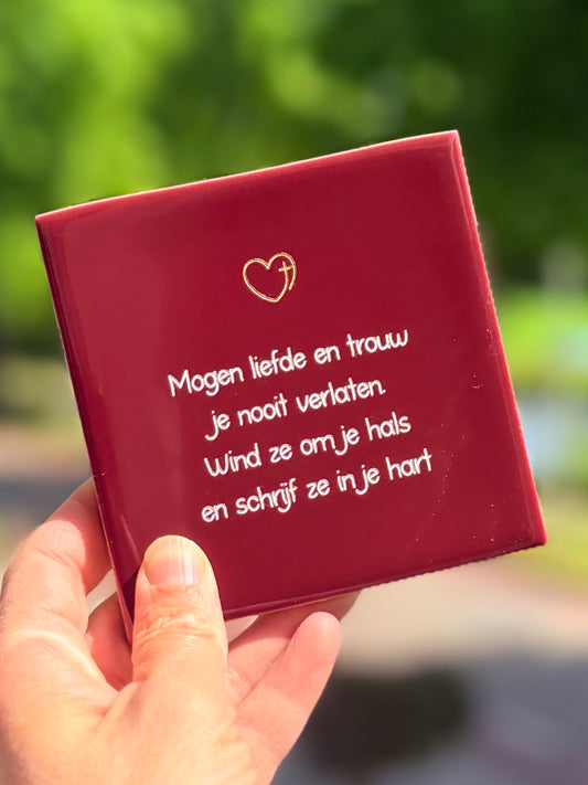 Tegeltje - Mogen liefde en trouw...