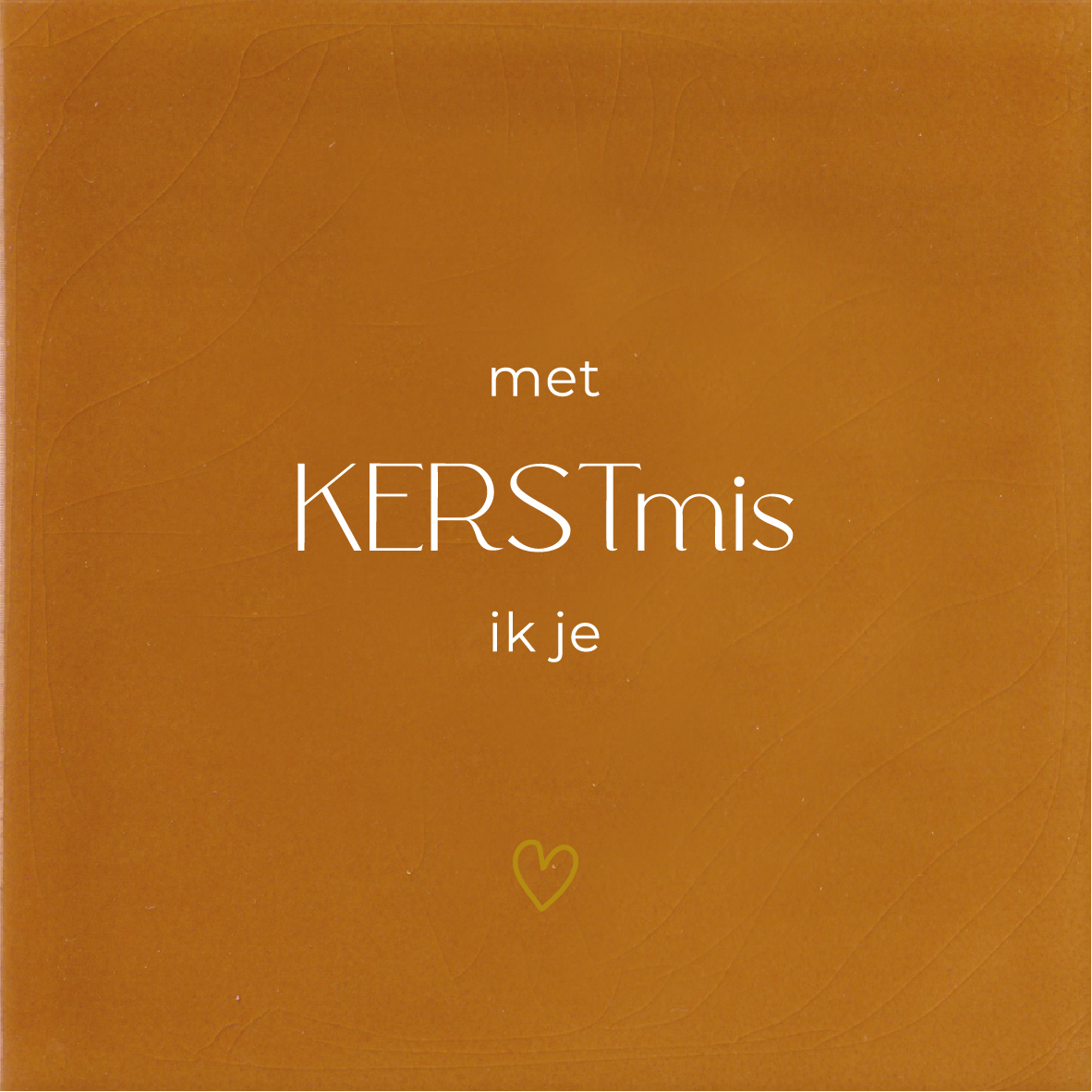 Tegeltje * met KERSTmis ik je - hartje
