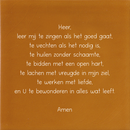 Tegeltje * Heer leer mij zingen....