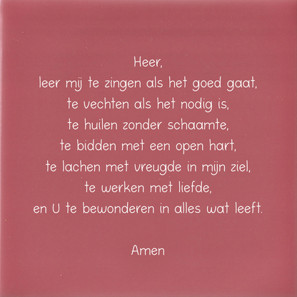 Tegeltje * Heer leer mij zingen....