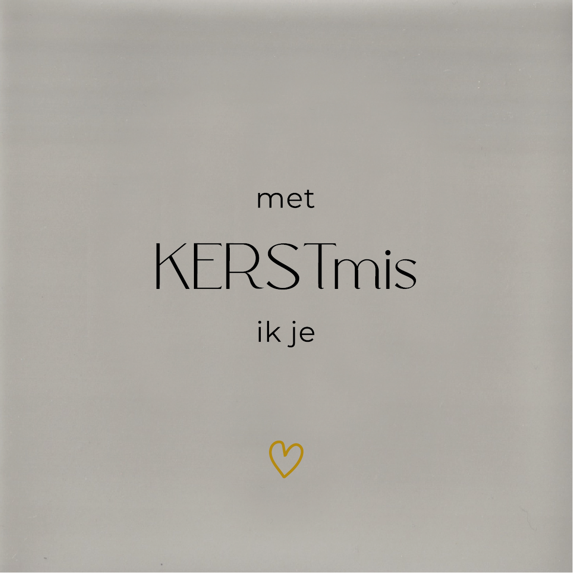 Tegeltje * met KERSTmis ik je - hartje