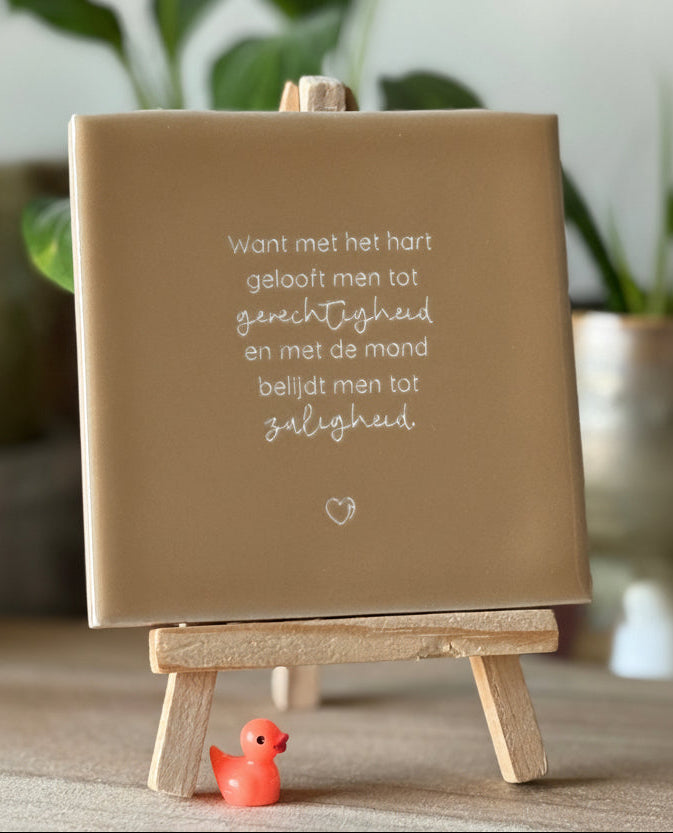 Want met het hart gelooft men tot gerechtigheid…