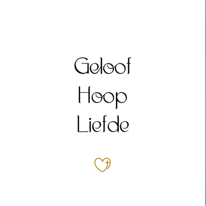 Tegeltje * Geloof Hoop Liefde