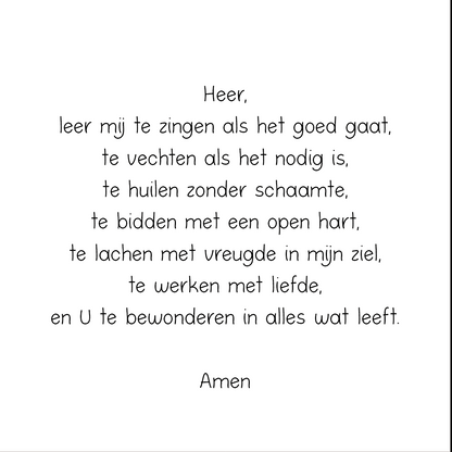 Tegeltje * Heer leer mij zingen....