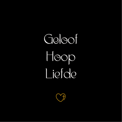 Tegeltje * Geloof Hoop Liefde