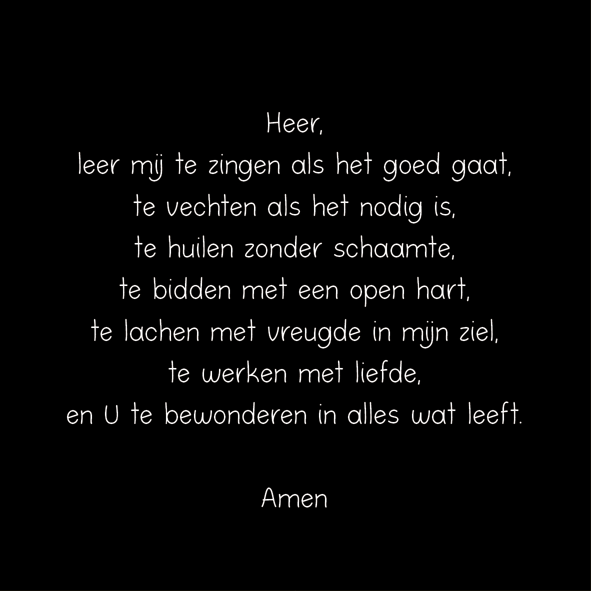 Tegeltje * Heer leer mij zingen....